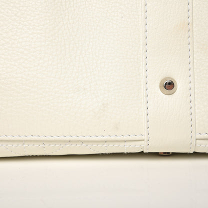 Christian Dior Calfskin Cannage Stitched Large East West Lady Dior White 21 of 29