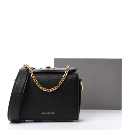 Alexander McQueen Fine Grain Goatskin Box Shoulder Bag 19 Black 13 of 13