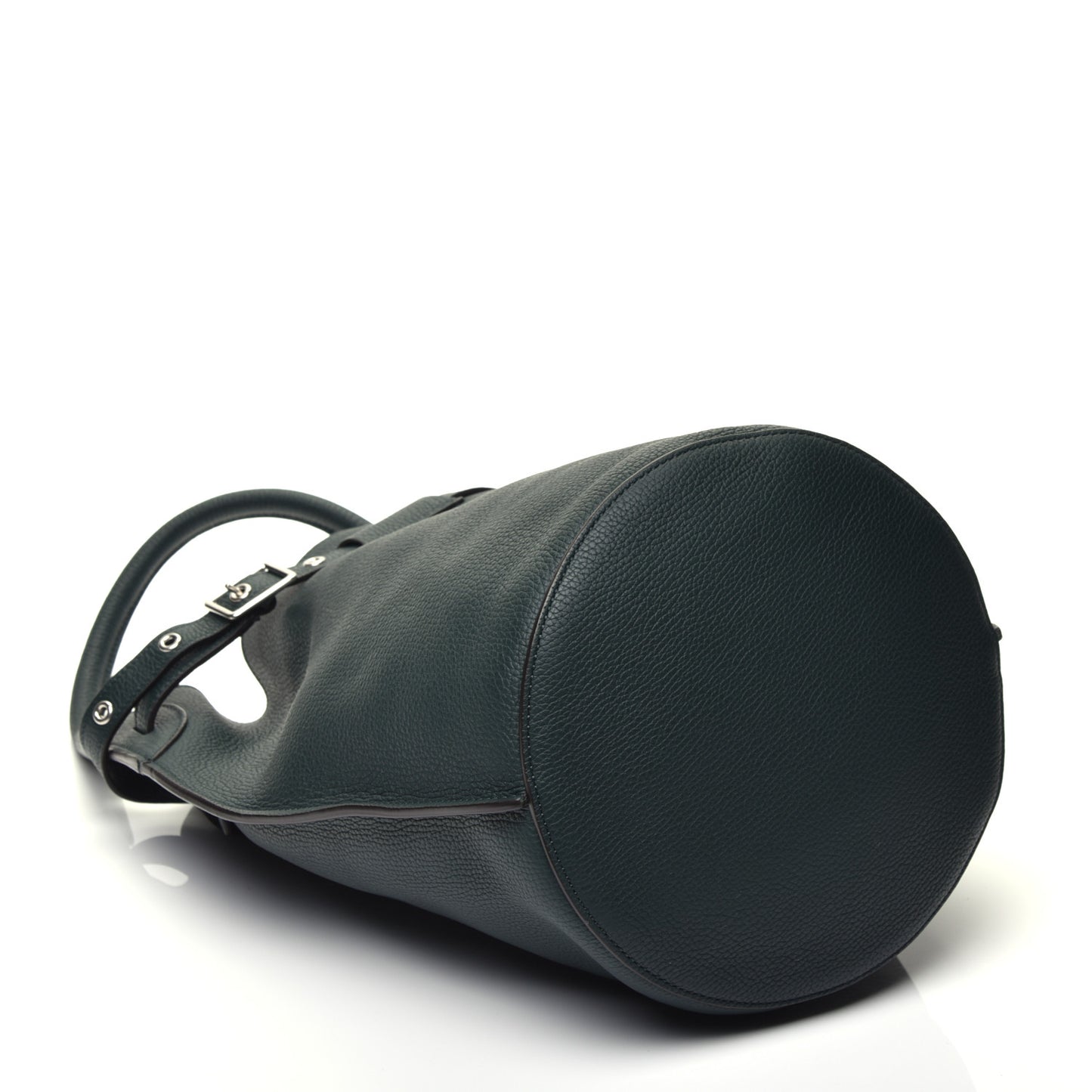 Supple Grained Calfskin Big Bag Bucket Amazone