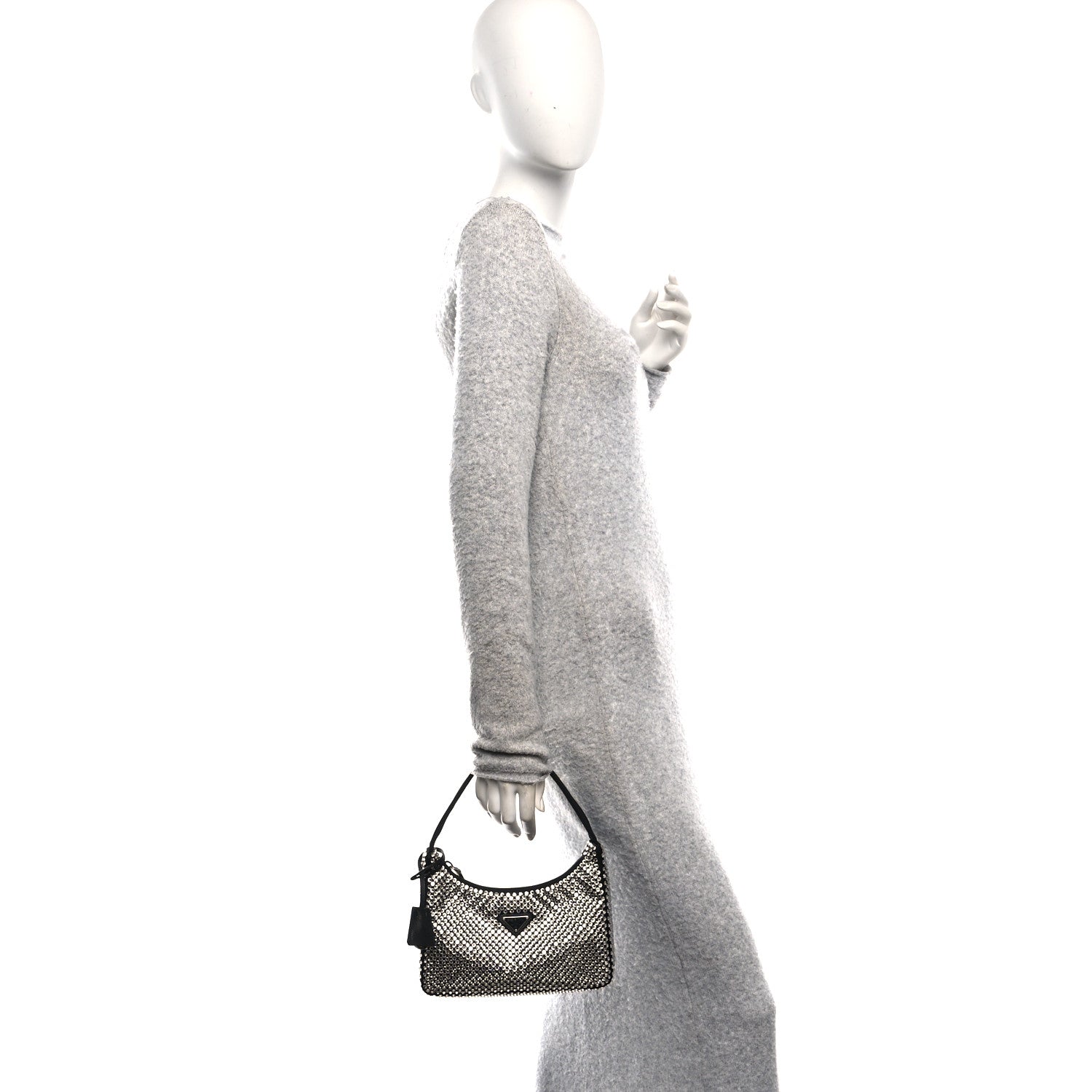 Prada Satin Crystal Mini Re-Edition 2000 Bag Cristal 2 of 11