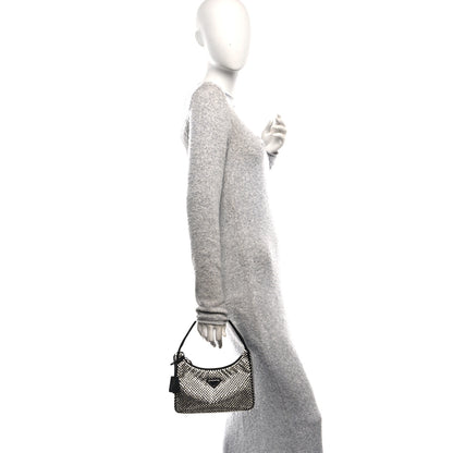 Prada Satin Crystal Mini Re-Edition 2000 Bag Cristal 2 of 11