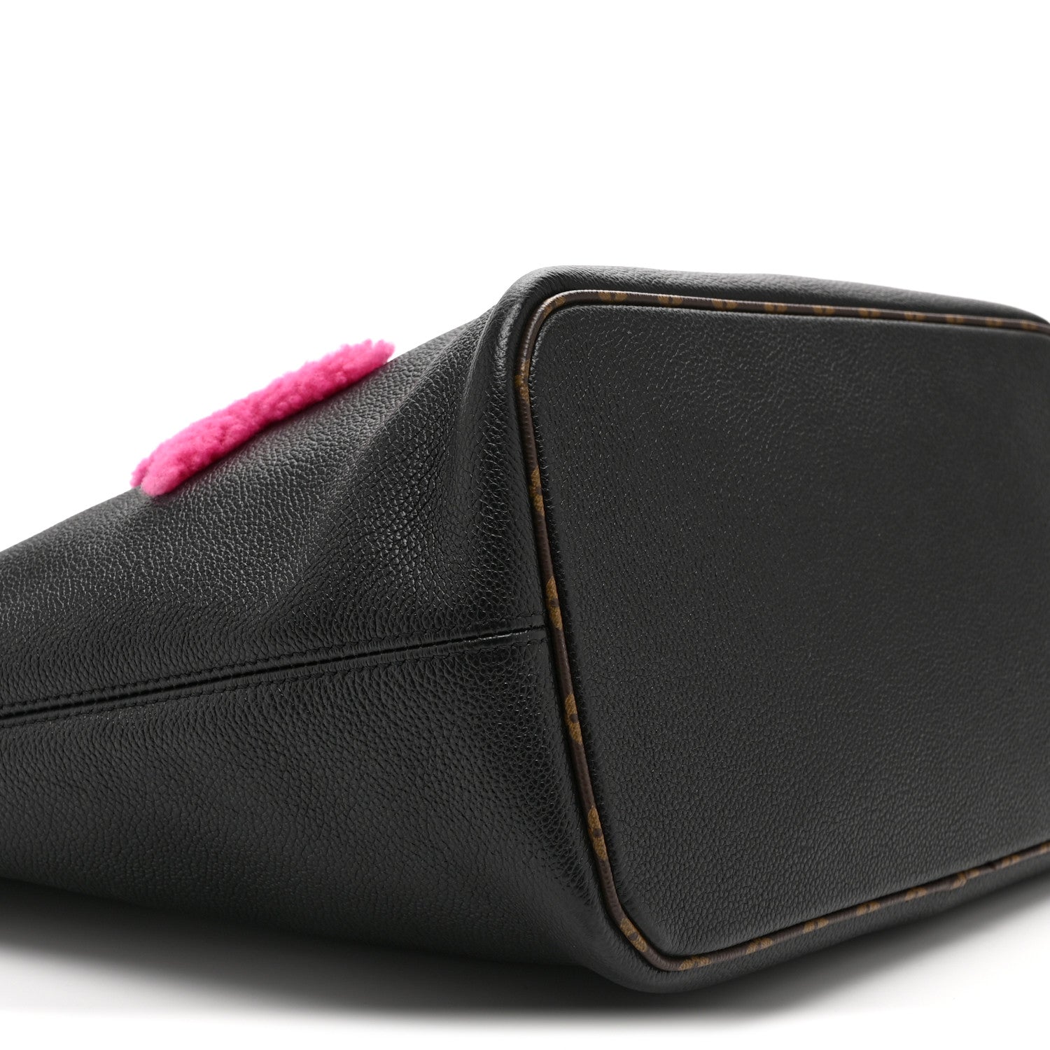 Louis Vuitton Calfskin Monogram Teddy Neverfull MM Black 9 of 10