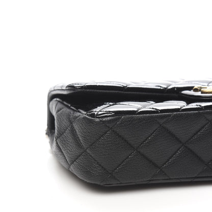 Chanel Patent Goatskin Quilted Medium CC Eyelet Flap Black 8 of 11