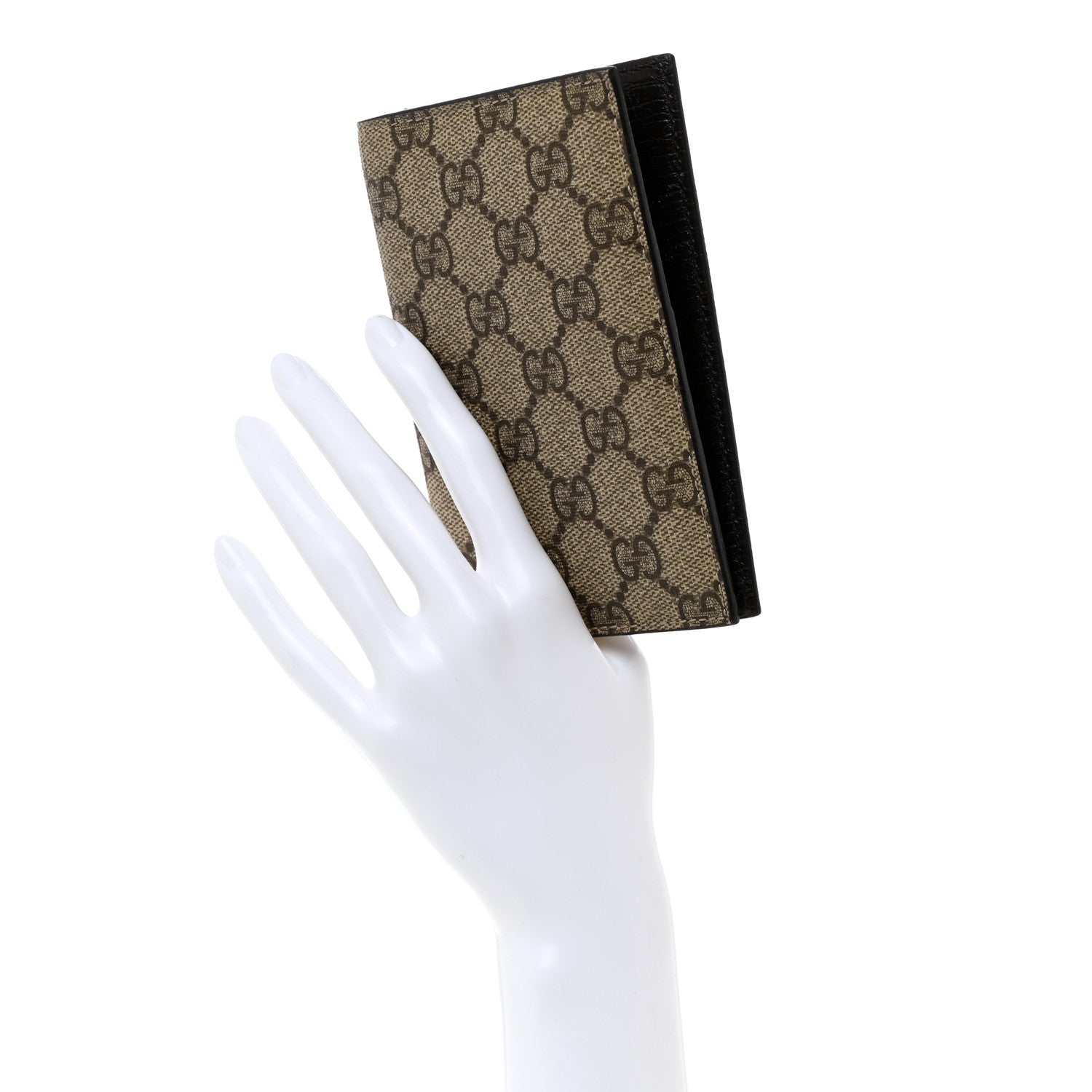 Gucci GG Supreme Monogram Passport Case Beige Taupe 2 of 7