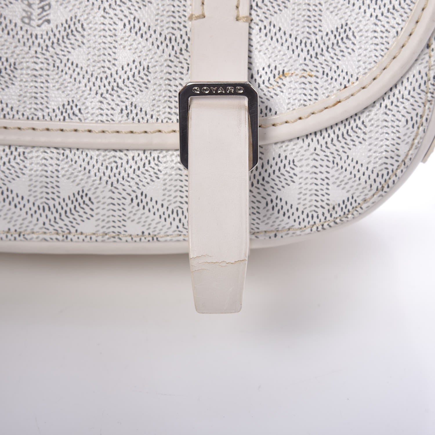 Goyard Goyardine Belvedere PM Messenger Bag White 8 of 12