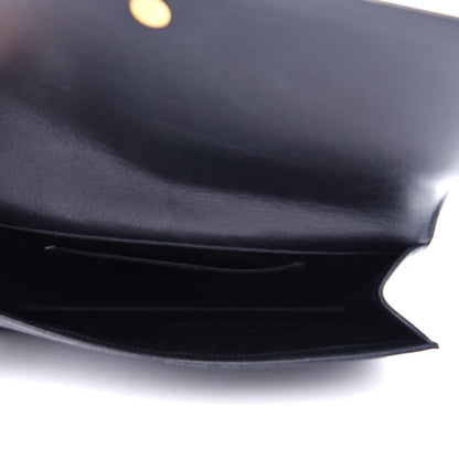 Saint Laurent Calfskin Monogram Large Belle De Jour Clutch Black 5 of 6