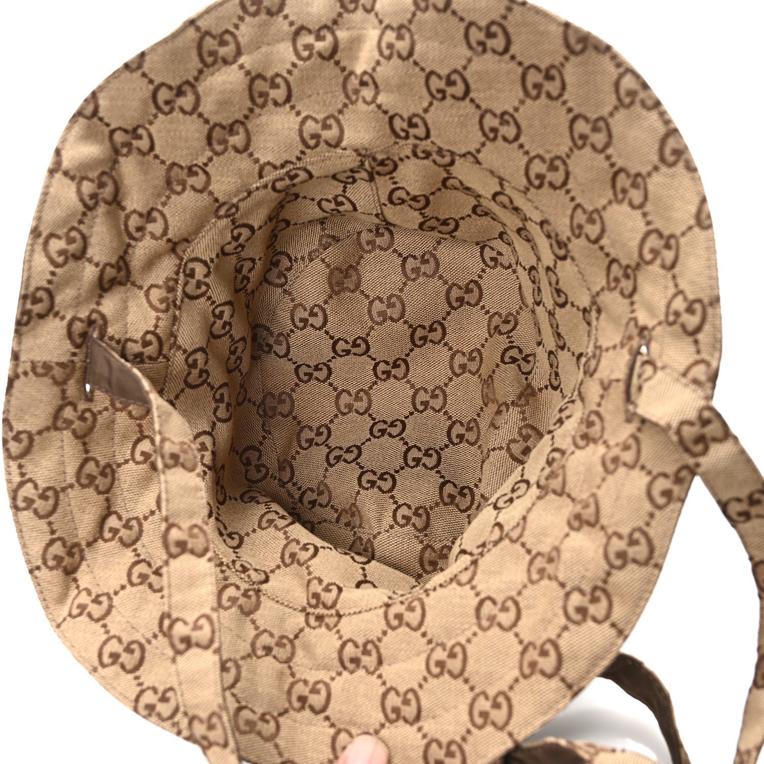 Gucci Canvas Monogram Reversible Bucket Hat Brown 13 of 14