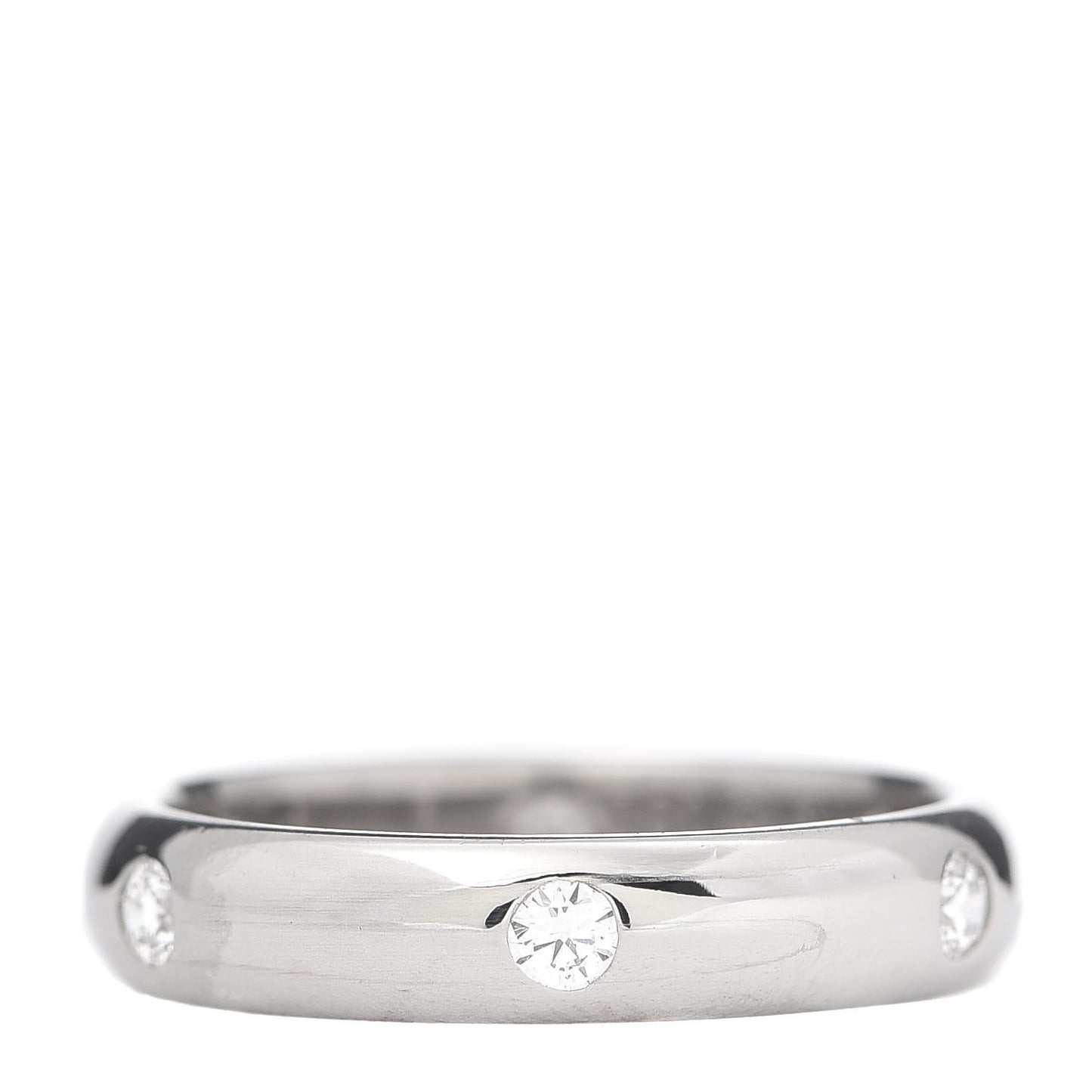 18K White Gold 6 Diamond Stella Band Ring 51 5.75