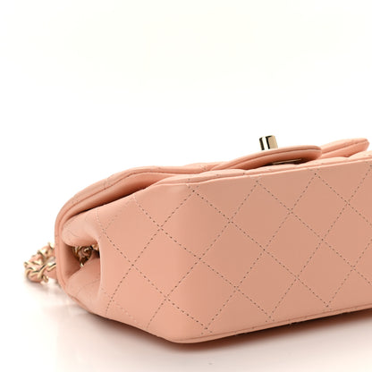 Chanel Lambskin Quilted Mini Square Flap Light Pink 8 of 10