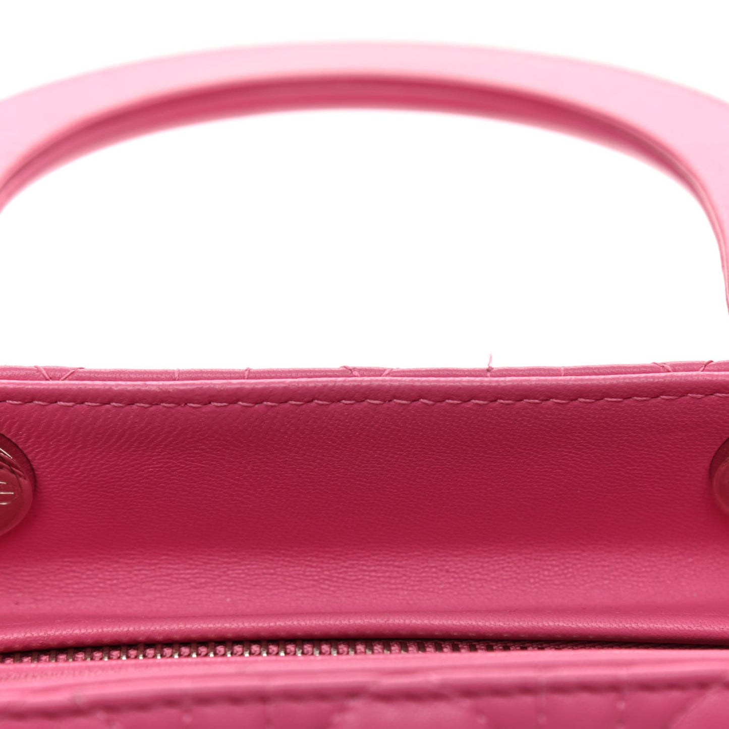 Lambskin Cannage Medium Lady Dior Pink