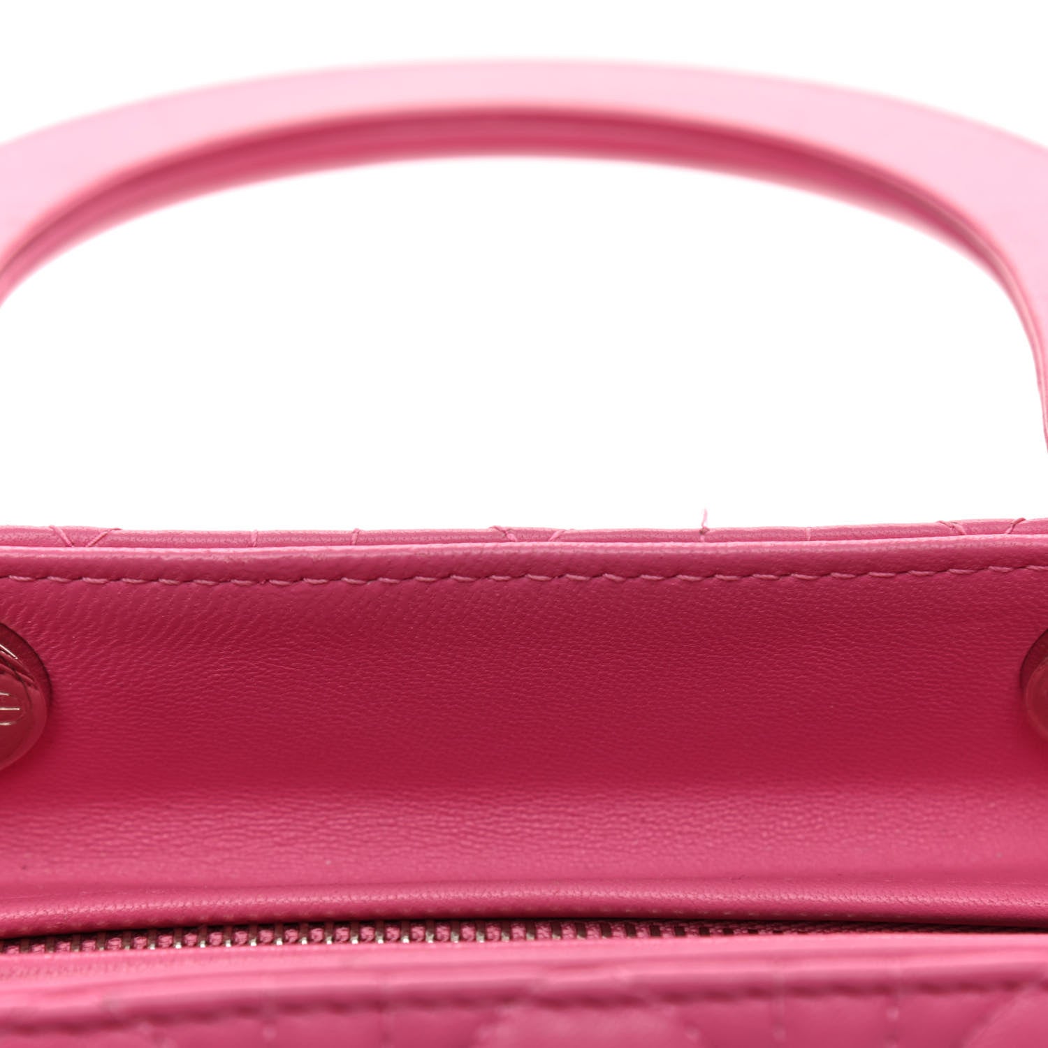 Christian Dior Lambskin Cannage Medium Lady Dior Pink 10 of 10