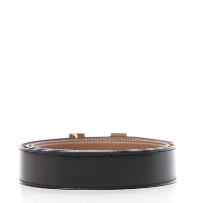 Hermes 32mm H Belt 95 Black Gold 2 of 6