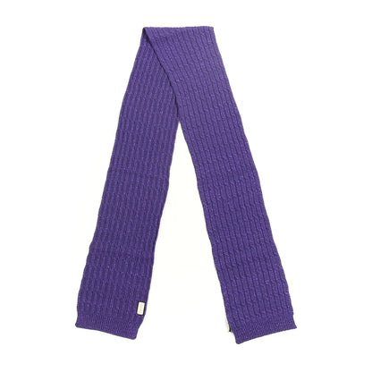 Gucci Wool Knit Shine Reg Scarf Parma Violet Dark Purple 2 of 4