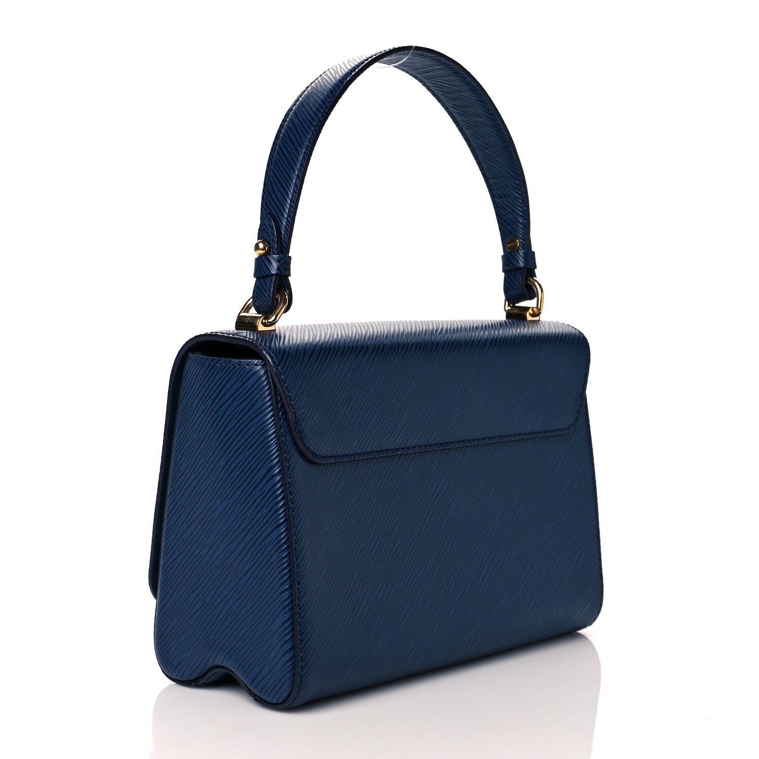 Louis Vuitton Epi Twist Shoulder Bag MM Indigo 3 of 10