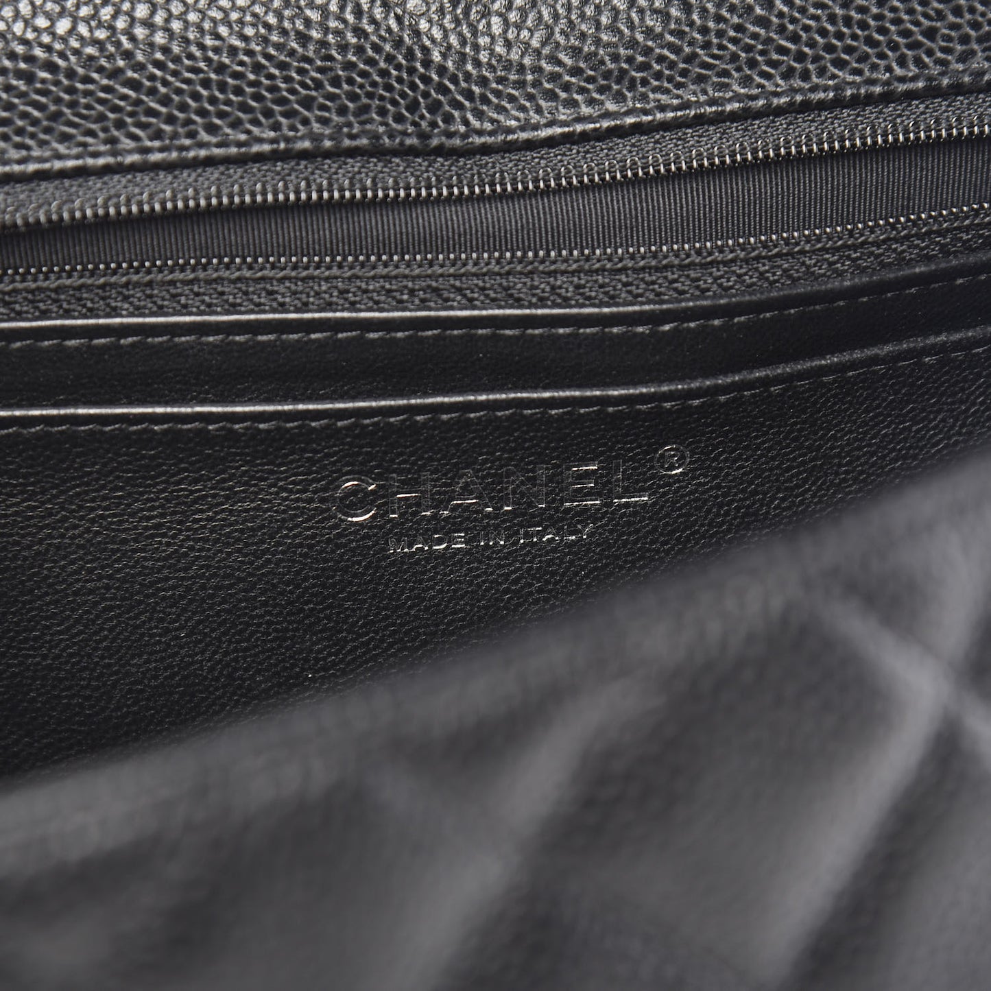Caviar Quilted Jumbo Single Flap Black