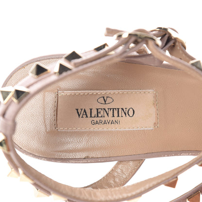 Valentino Garavani Patent Nappa Rockstud Ankle Strap 65mm Pumps 40 Black Poudre 9 of 11
