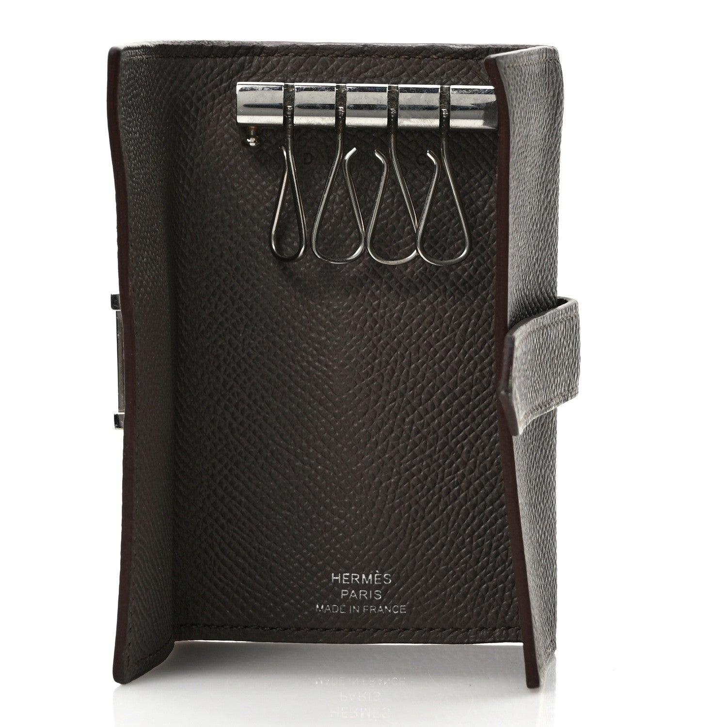 Hermes Epsom Bearn Multicles 4 Key Holder Etain 5 of 6