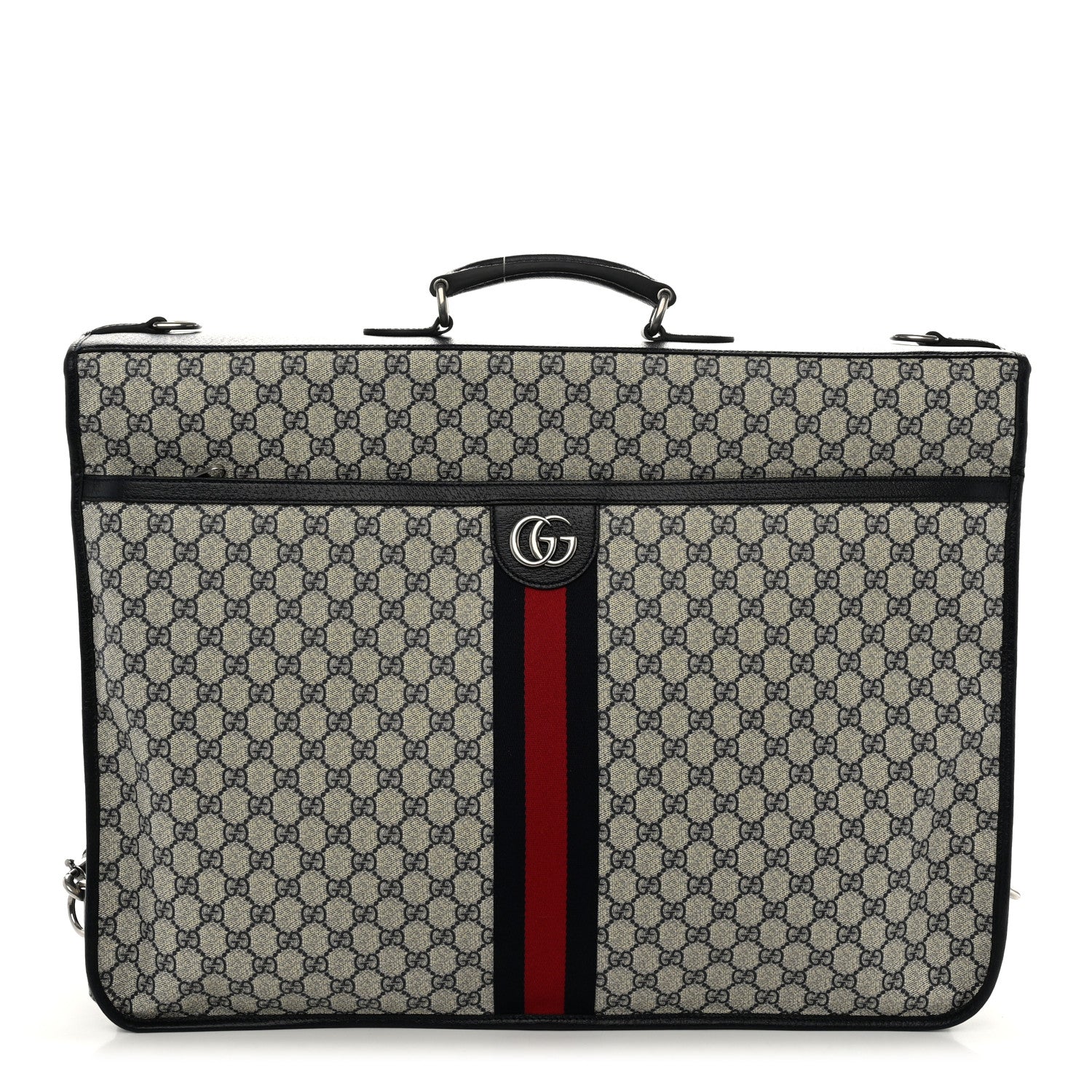 Gucci GG Supreme Monogram Web Savoy Garment Bag Beige Blue 1 of 7