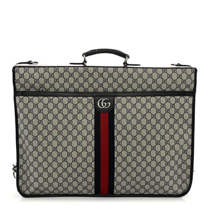 Gucci GG Supreme Monogram Web Savoy Garment Bag Beige Blue 1 of 7