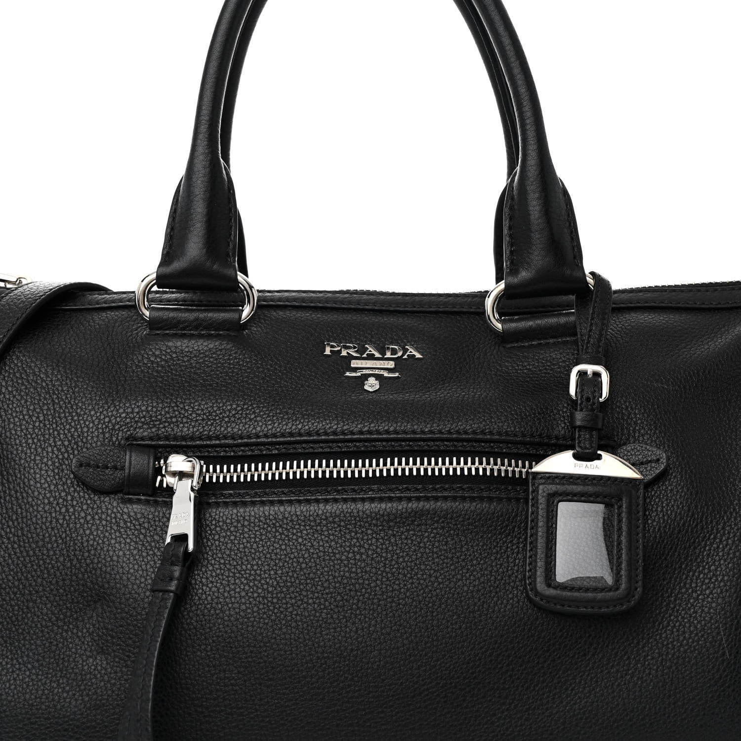 Prada Vitello Phenix Shopping Satchel Black 8 of 10