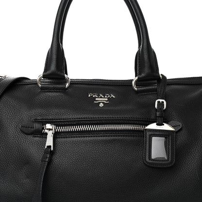 Prada Vitello Phenix Shopping Satchel Black 8 of 10