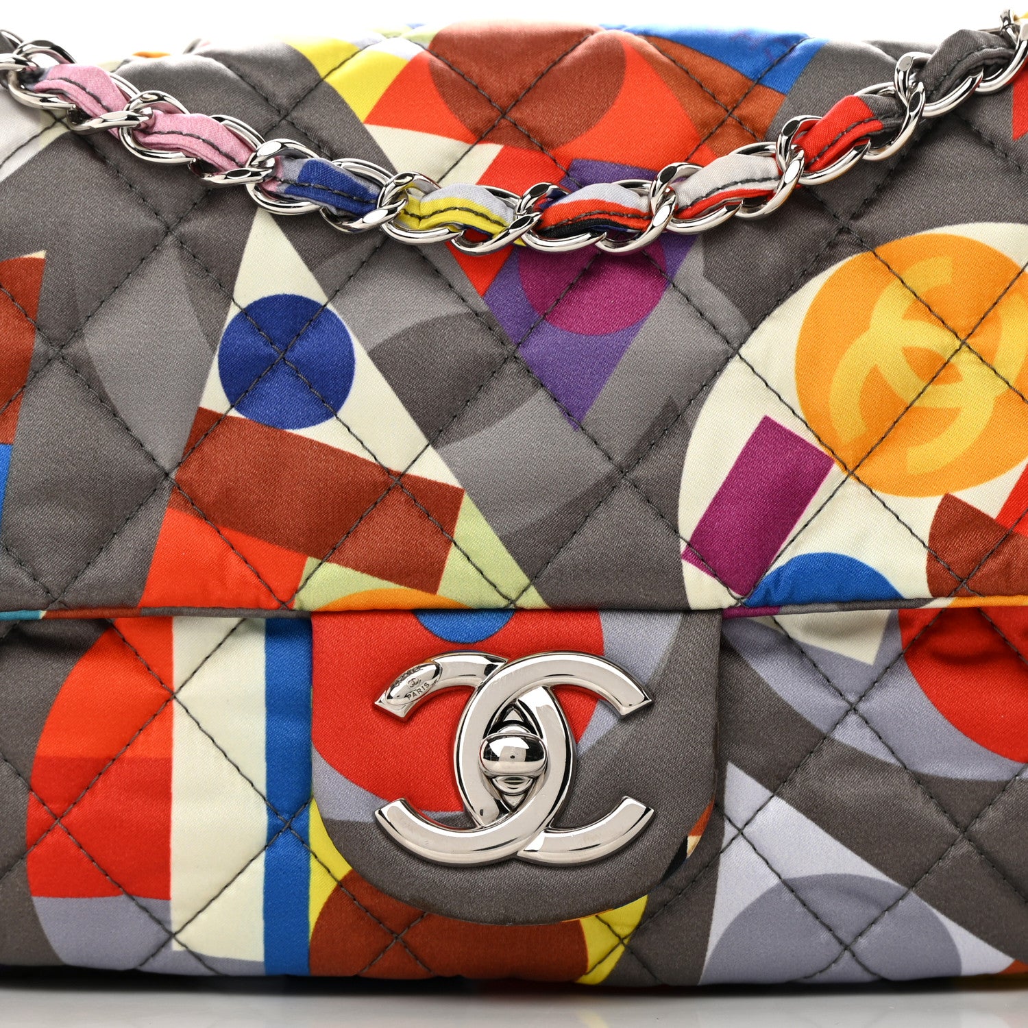 Chanel Nylon Printed Small Coco Color Flap Multicolor 8 of 11