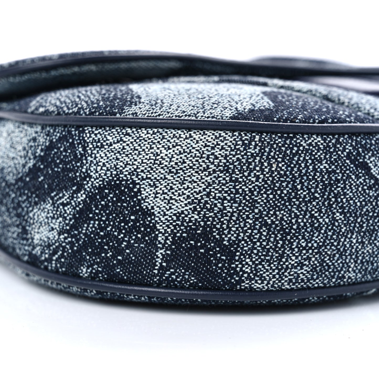 X Peter Doig Denim Camouflage Saddle Bag