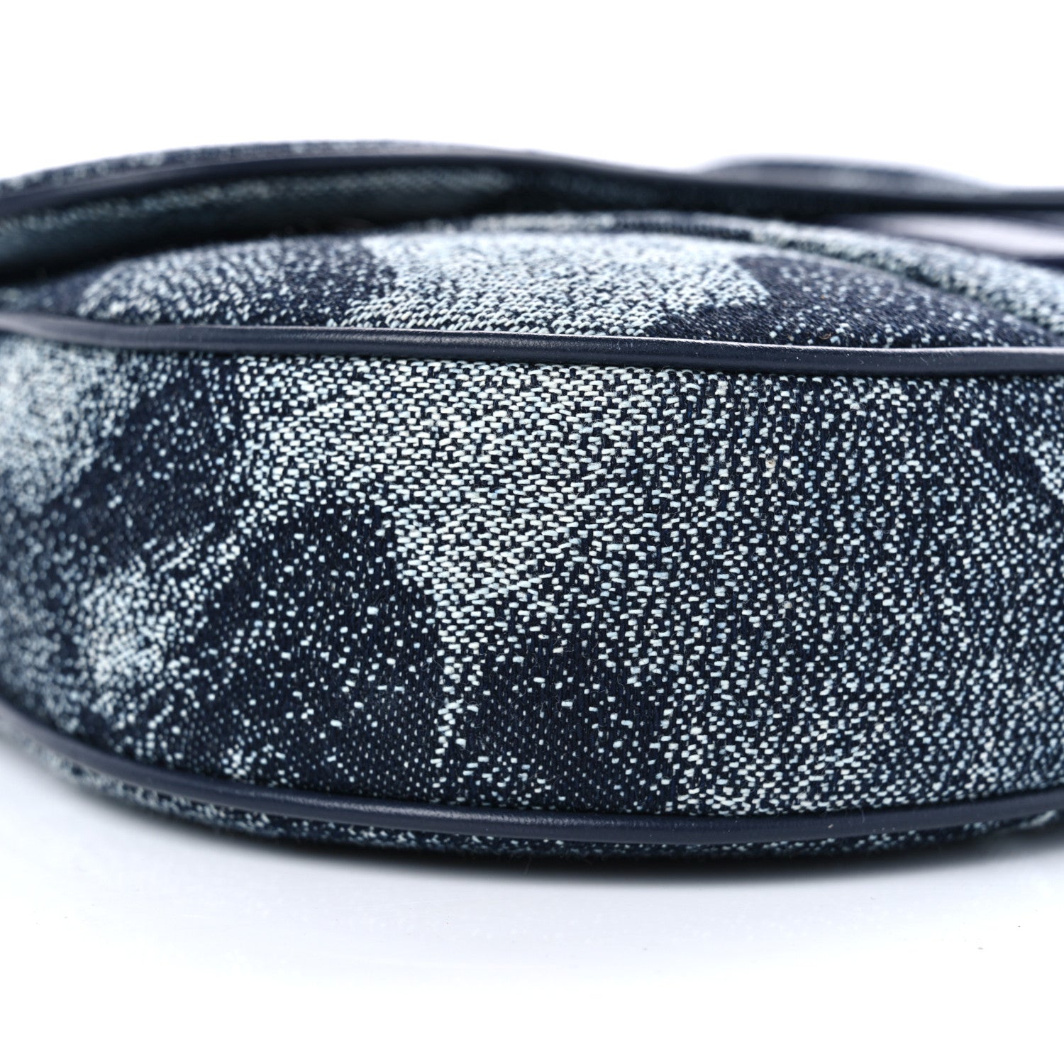 Christian Dior X Peter Doig Denim Camouflage Saddle Bag 8 of 9
