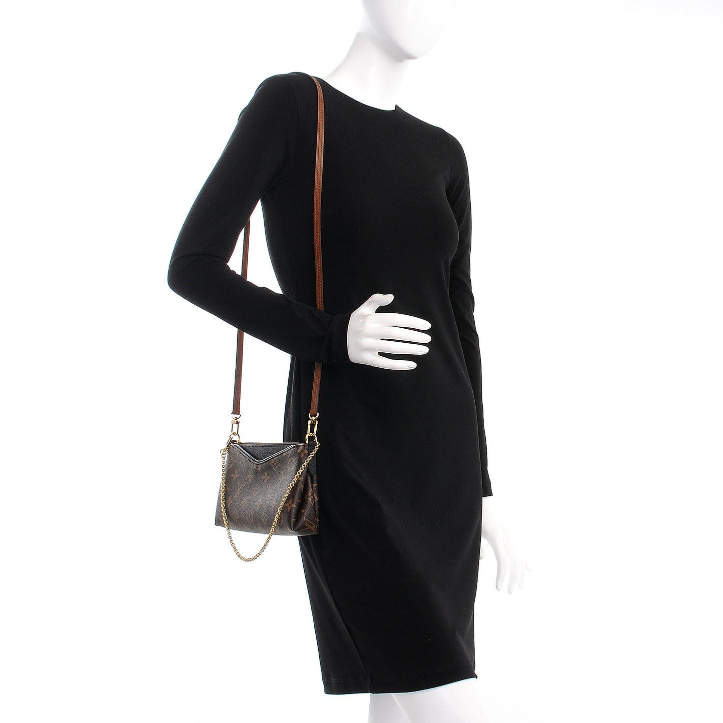 Monogram Pallas Clutch Black