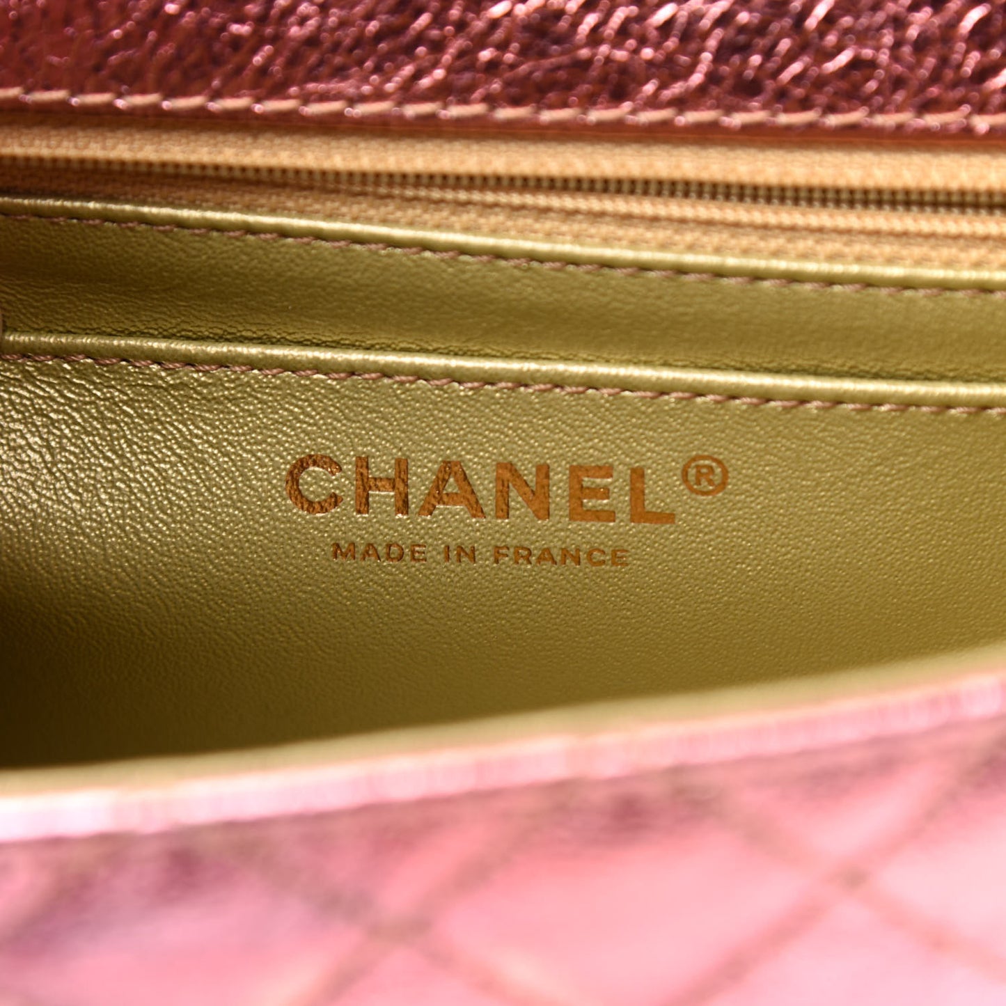 Metallic Goatskin Quilted Mini 2.55 Reissue Flap Multicolor