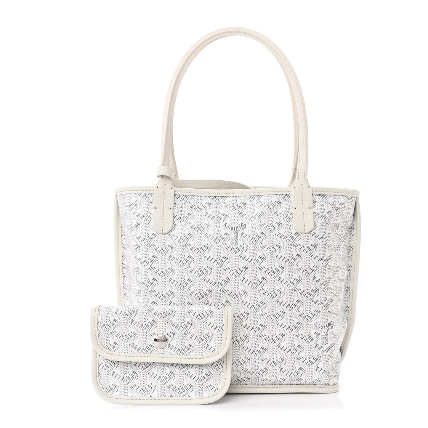 Goyardine Reversible Mini Anjou White