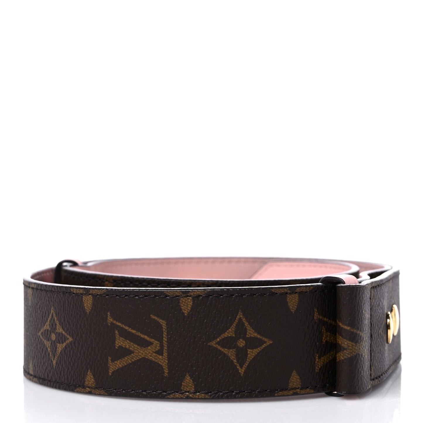 Monogram Adjustable Bandouliere Shoulder Strap Rose Ballerine