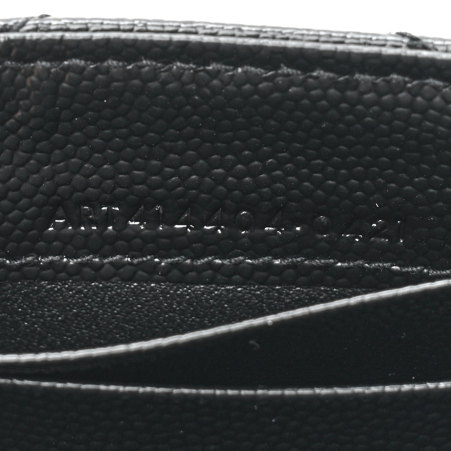 Grain De Poudre Matelasse Chevron Small Monochrome Monogram Envelope Wallet Black