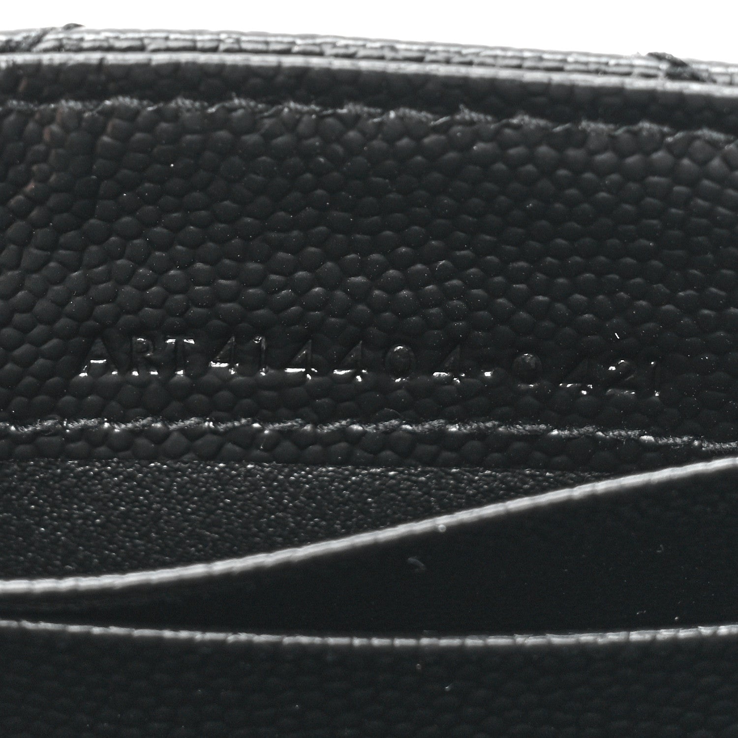 Saint Laurent Grain De Poudre Matelasse Chevron Small Monochrome Monogram Envelope Wallet Black 7 of 12