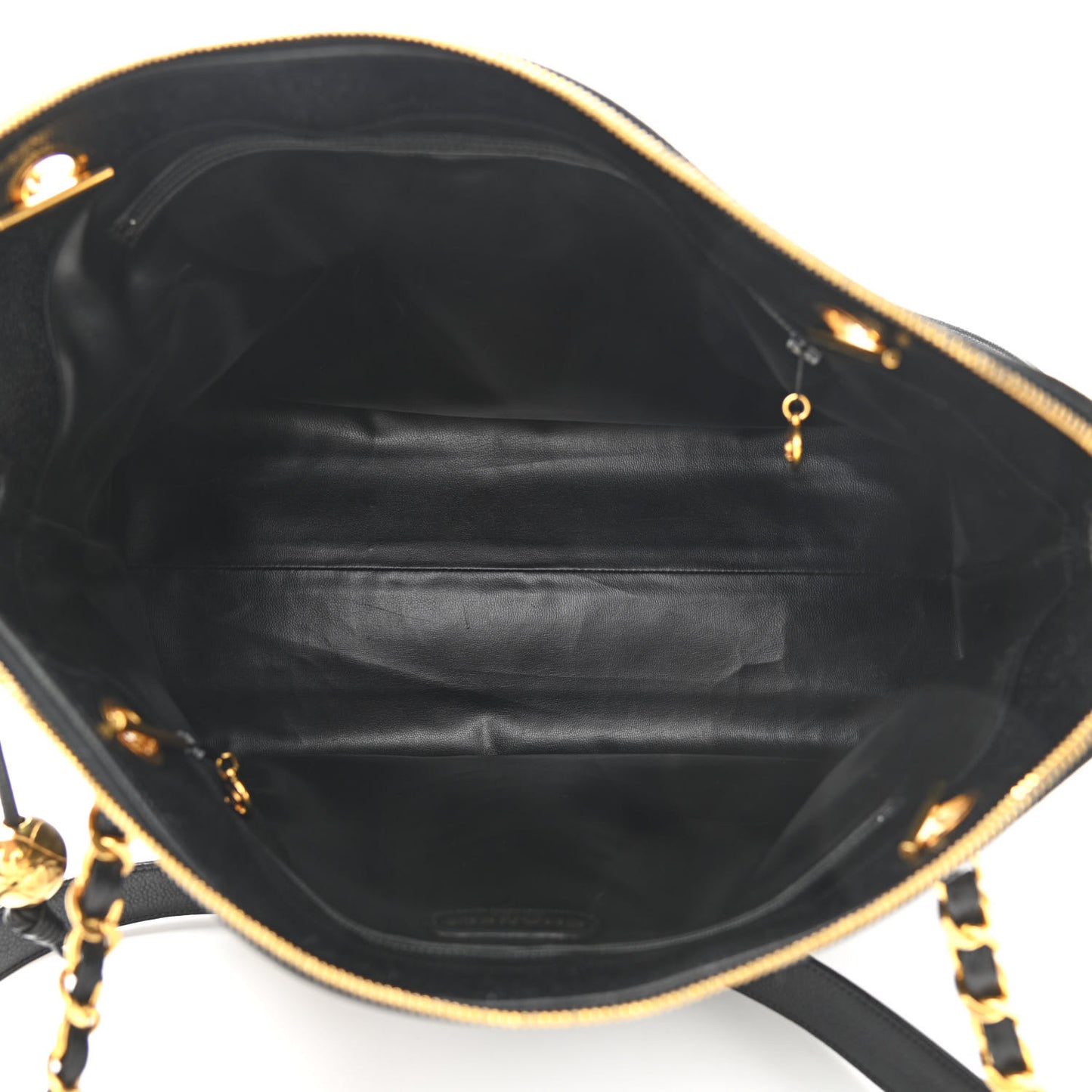 Caviar Large CC Shoulder Bag Black