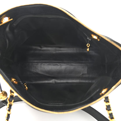 Chanel Caviar Large CC Shoulder Bag Black 5 of 10