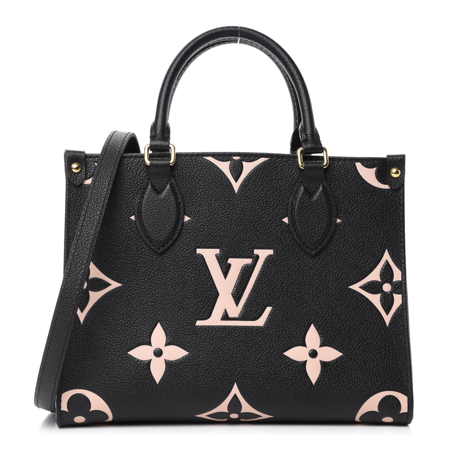 Louis Vuitton Empreinte Monogram Giant Onthego PM Black Beige 1 of 10