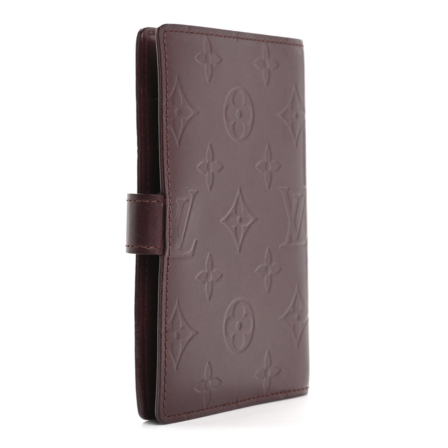 Mat Monogram Small Ring Agenda Cover Violet