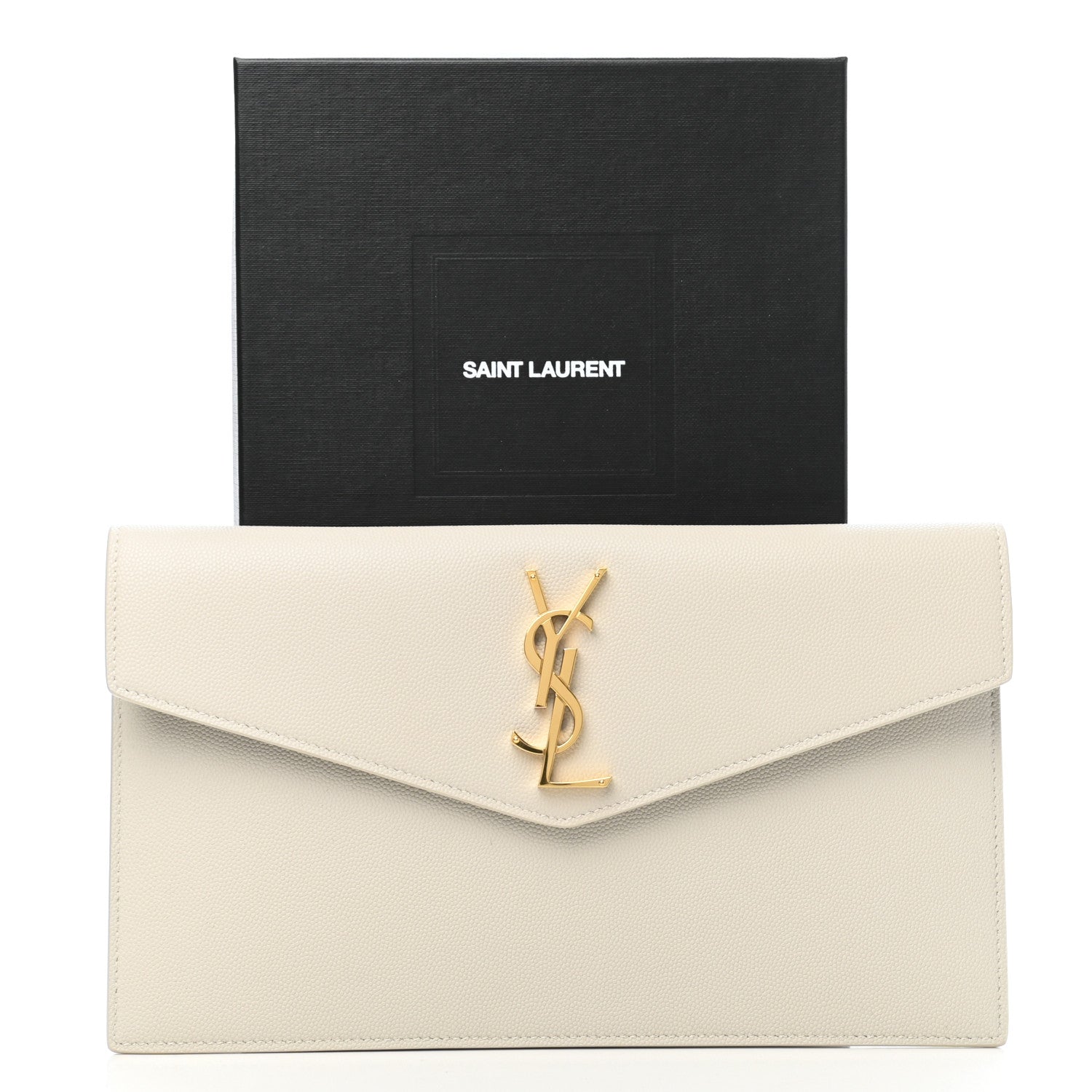 Saint Laurent Grain De Poudre Uptown Pouch Crema Soft 7 of 7