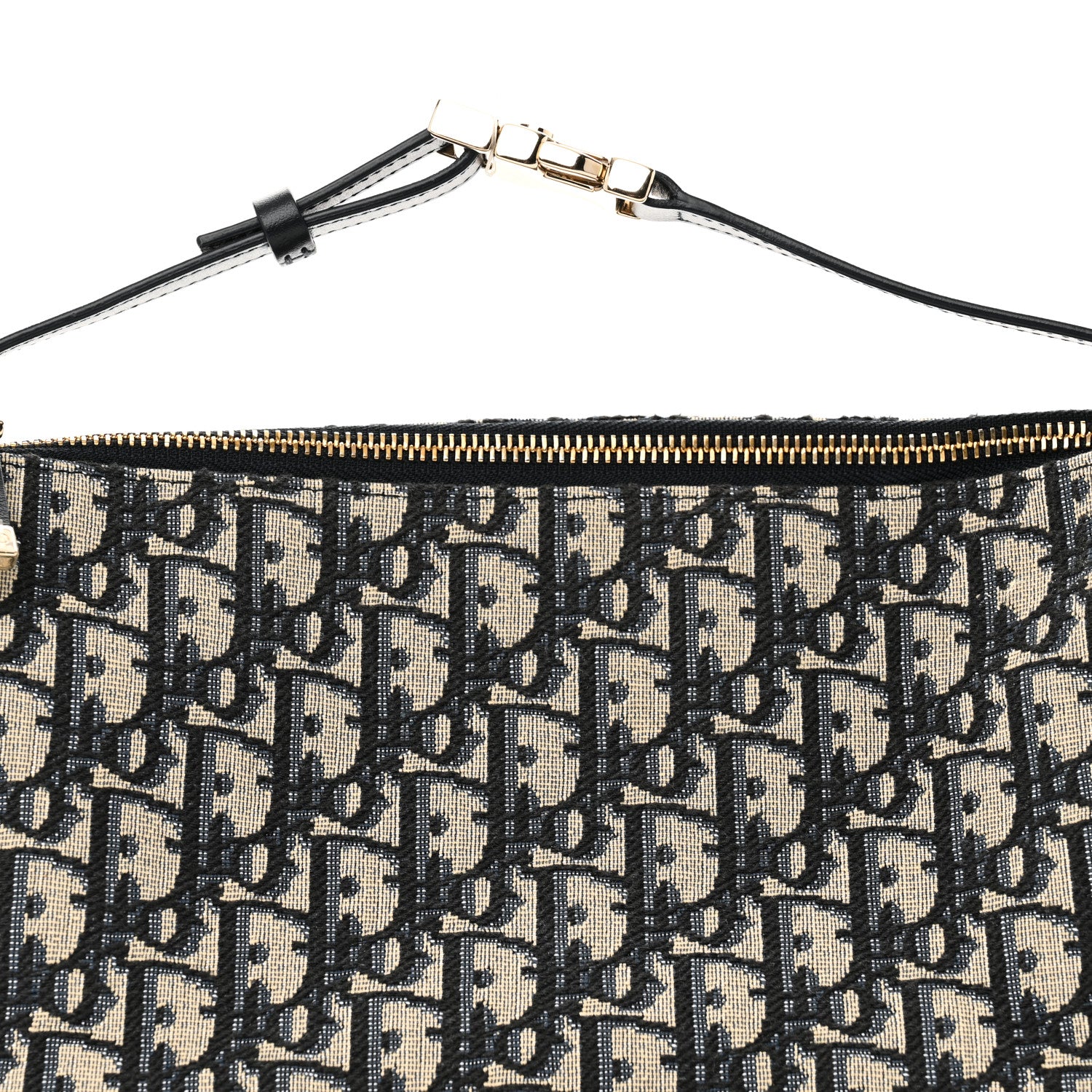 Christian Dior Oblique Medium Diortravel Nomad Pouch Blue 8 of 11