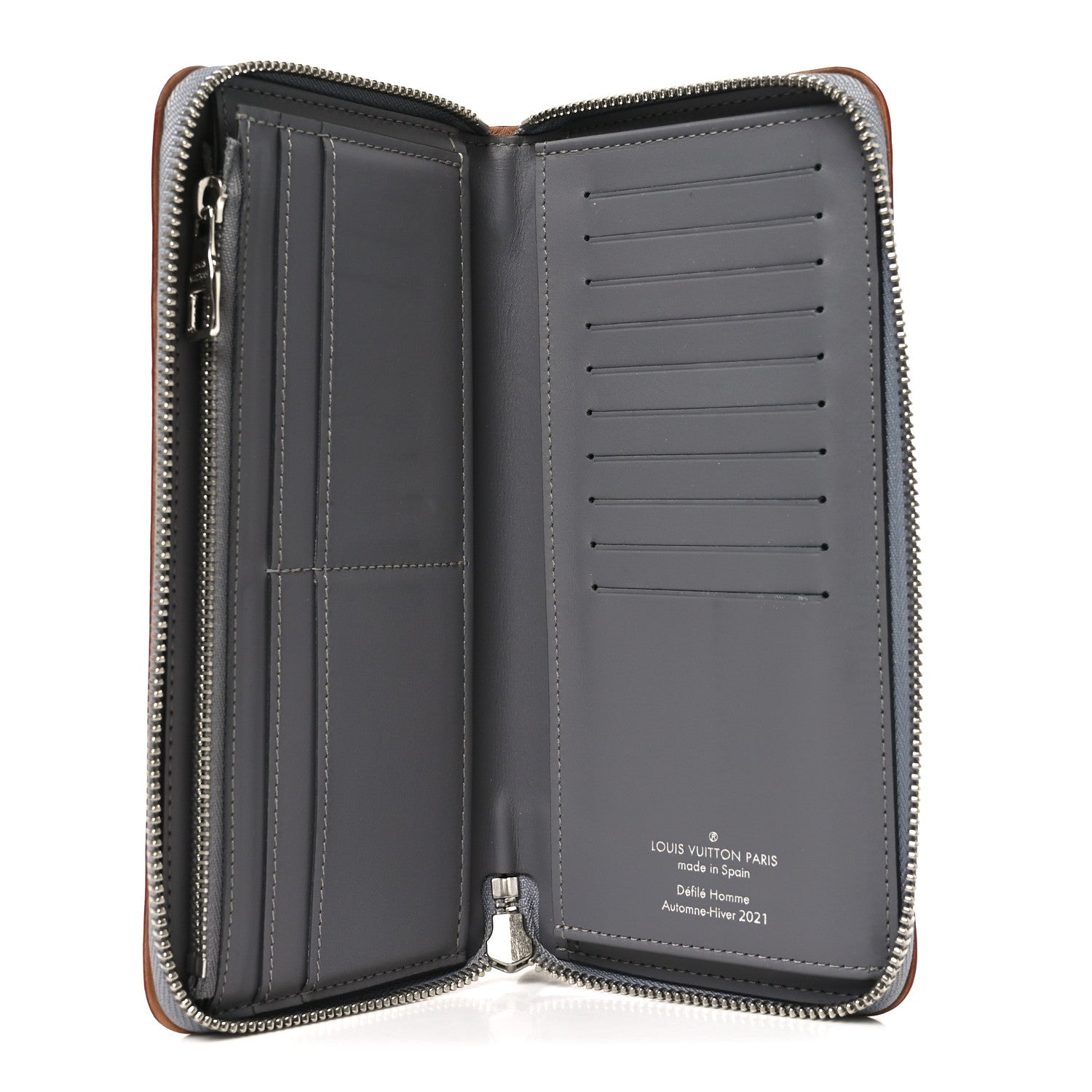 Louis Vuitton Monogram Mirror Zippy Wallet Silver 1868420