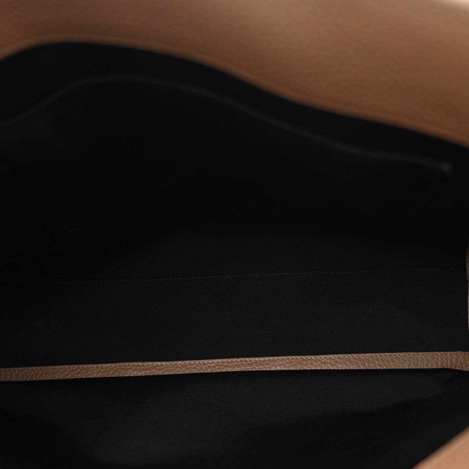 Saint Laurent Grained Calfskin Large Sac de Jour Carryall Taupe 5 of 12