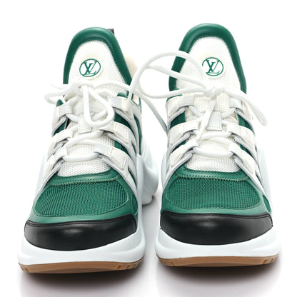 Louis Vuitton Calfskin Technical Nylon LV Archlight Sneakers 7 Green 2 of 9