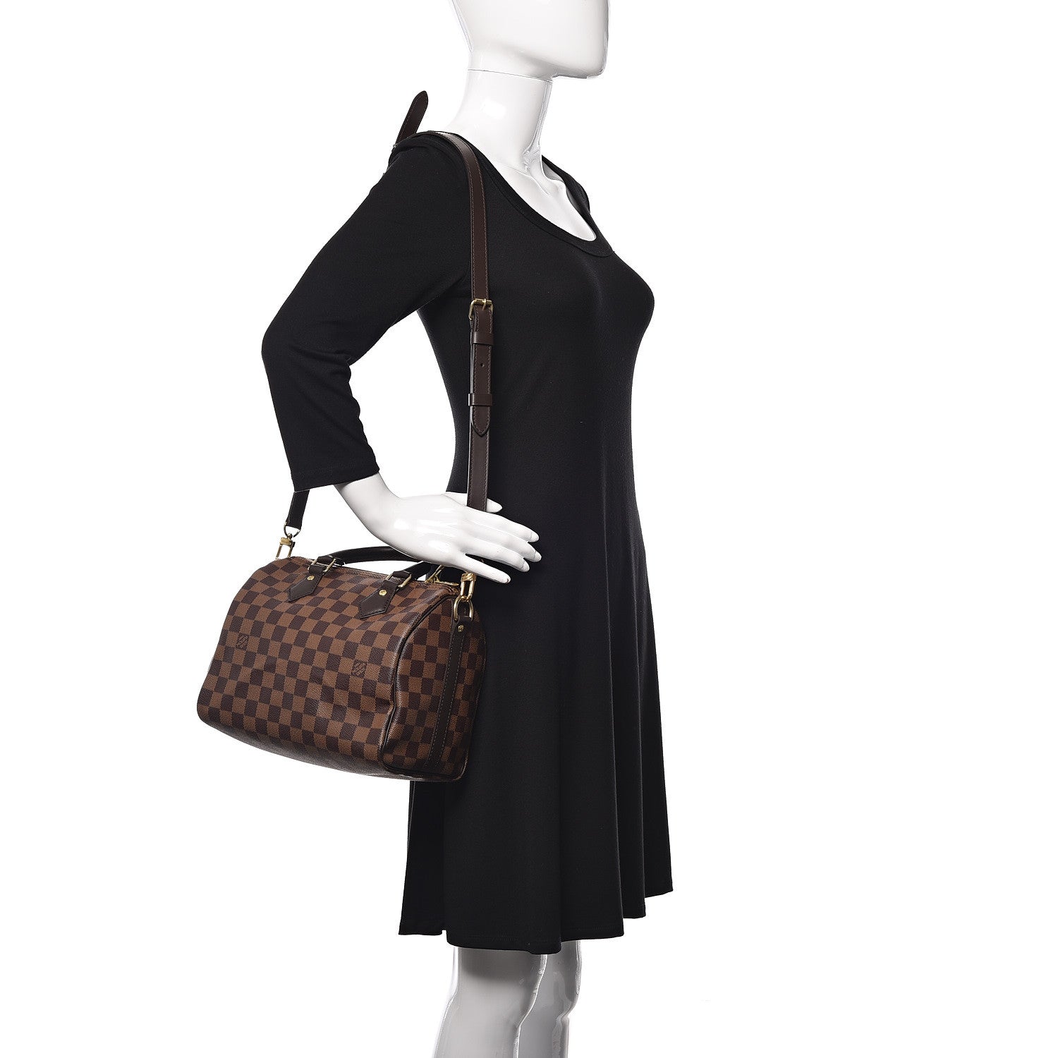 Louis Vuitton Damier Ebene Speedy Bandouliere 25 2 of 8