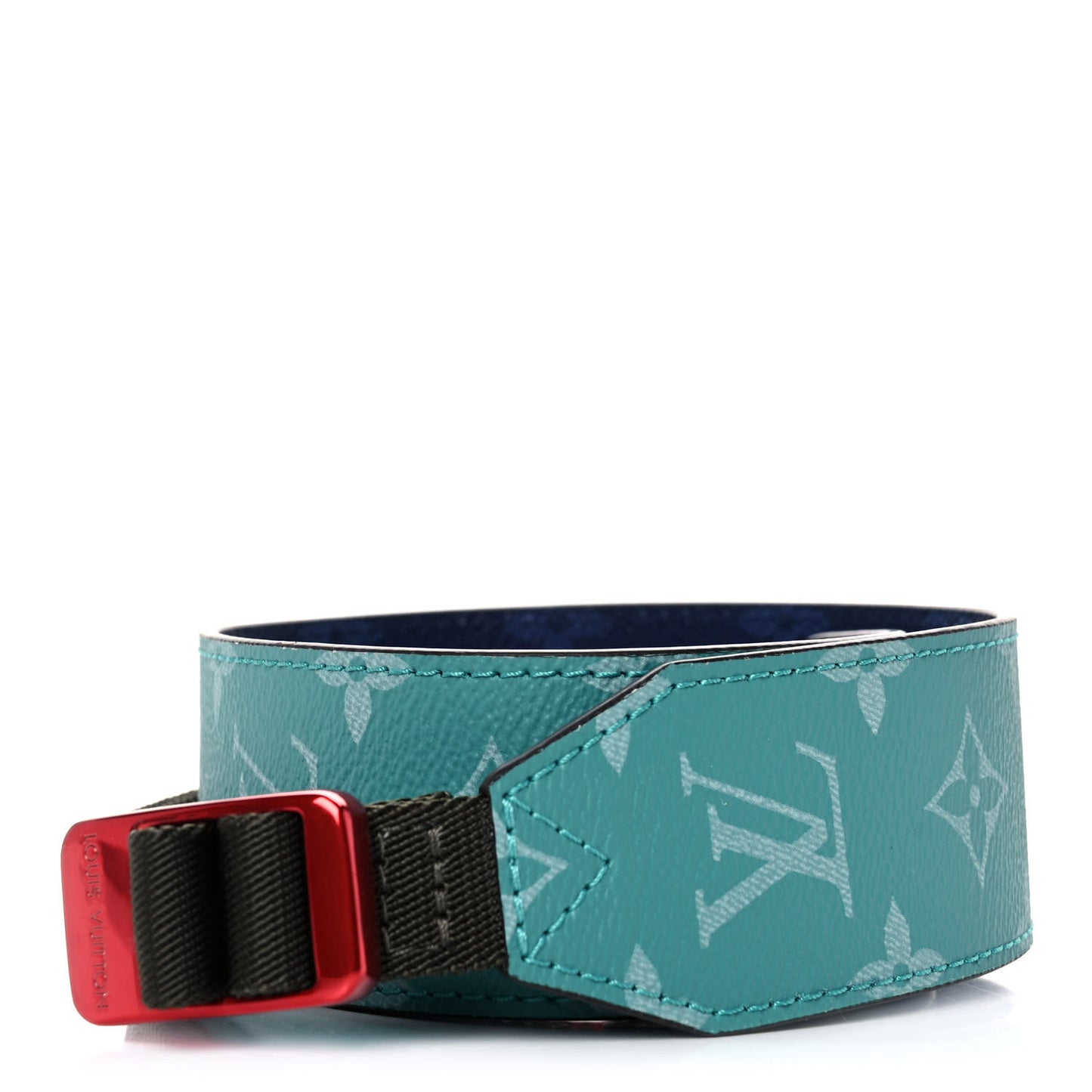 Monogram Bandouliere Shoulder Strap Pacific Blue Turquoise
