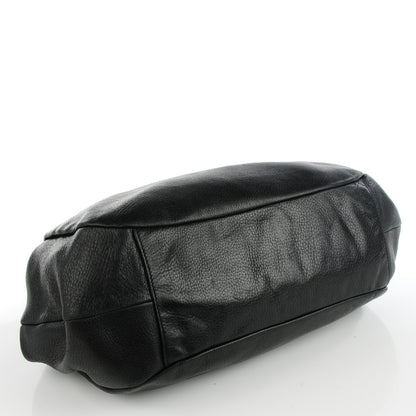 Prada Deerskin Shoulder Bag Black 5 of 9