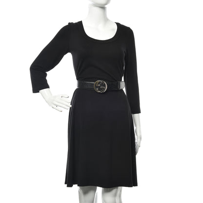Gucci Guccissima Signature Interlocking G 40mm Belt 100 40 Black 2 of 9