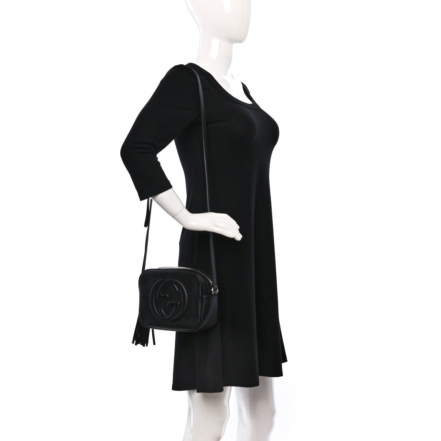 Gucci Pebbled Calfskin Small Soho Disco Bag Black 2 of 9