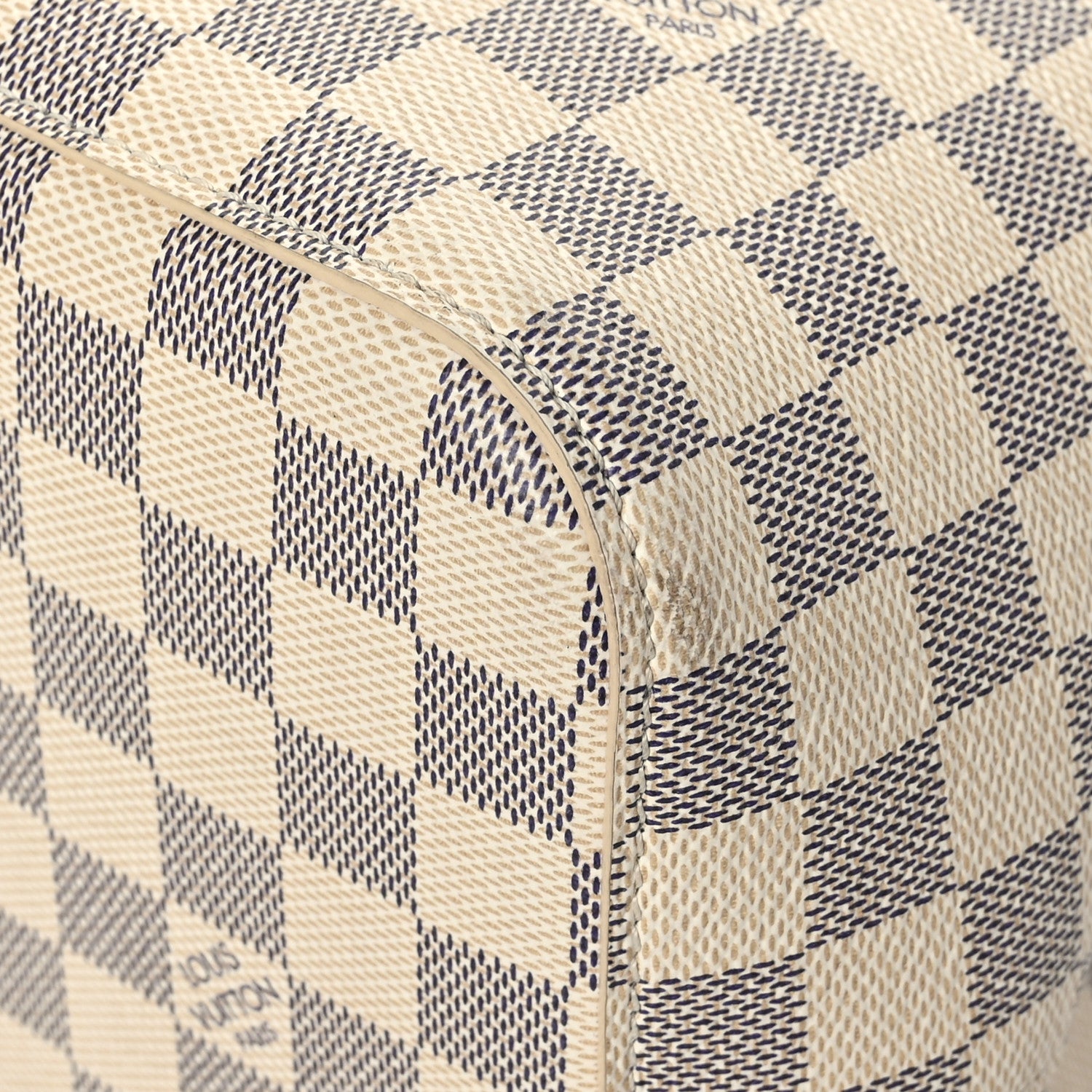 Louis Vuitton Damier Azur Braided Neonoe MM Peach Cream 9 of 11