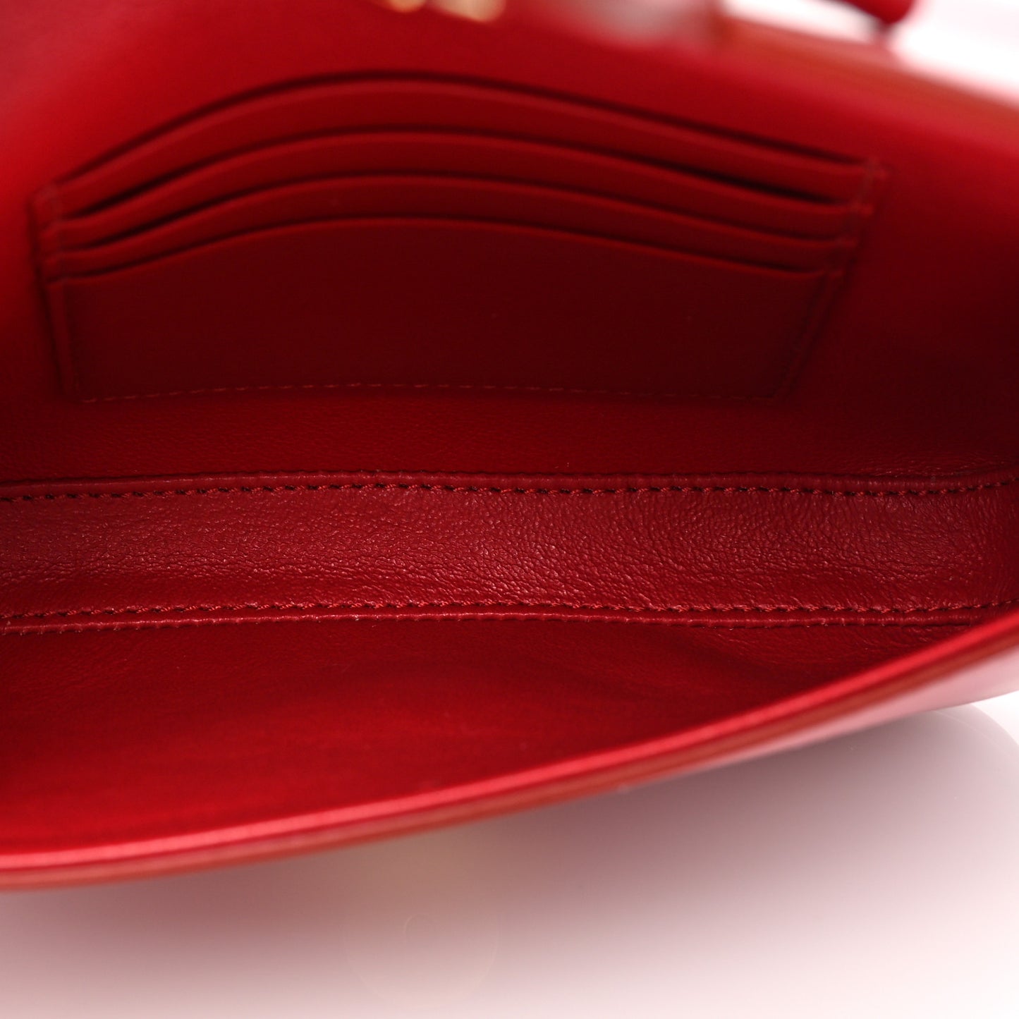 Smooth Calfskin Tassel Belt Bag Red